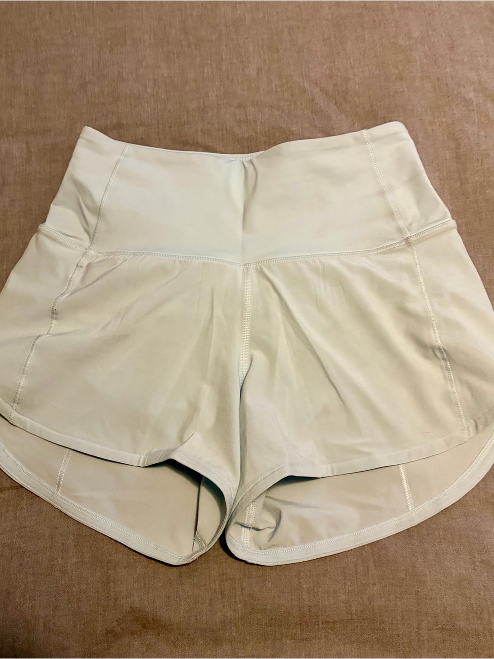 lululemon athletica Light Cream High-Waist Running Shorts